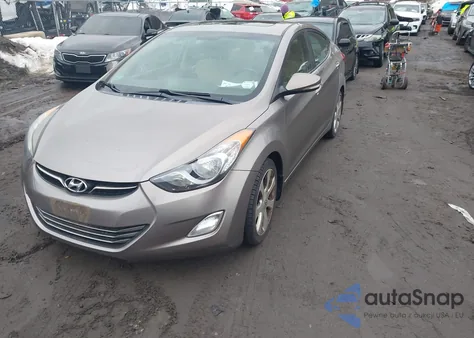 2012 Hyundai Elantra Limited from USA, damaged, VIN 5NPDH4AE3CH101522
